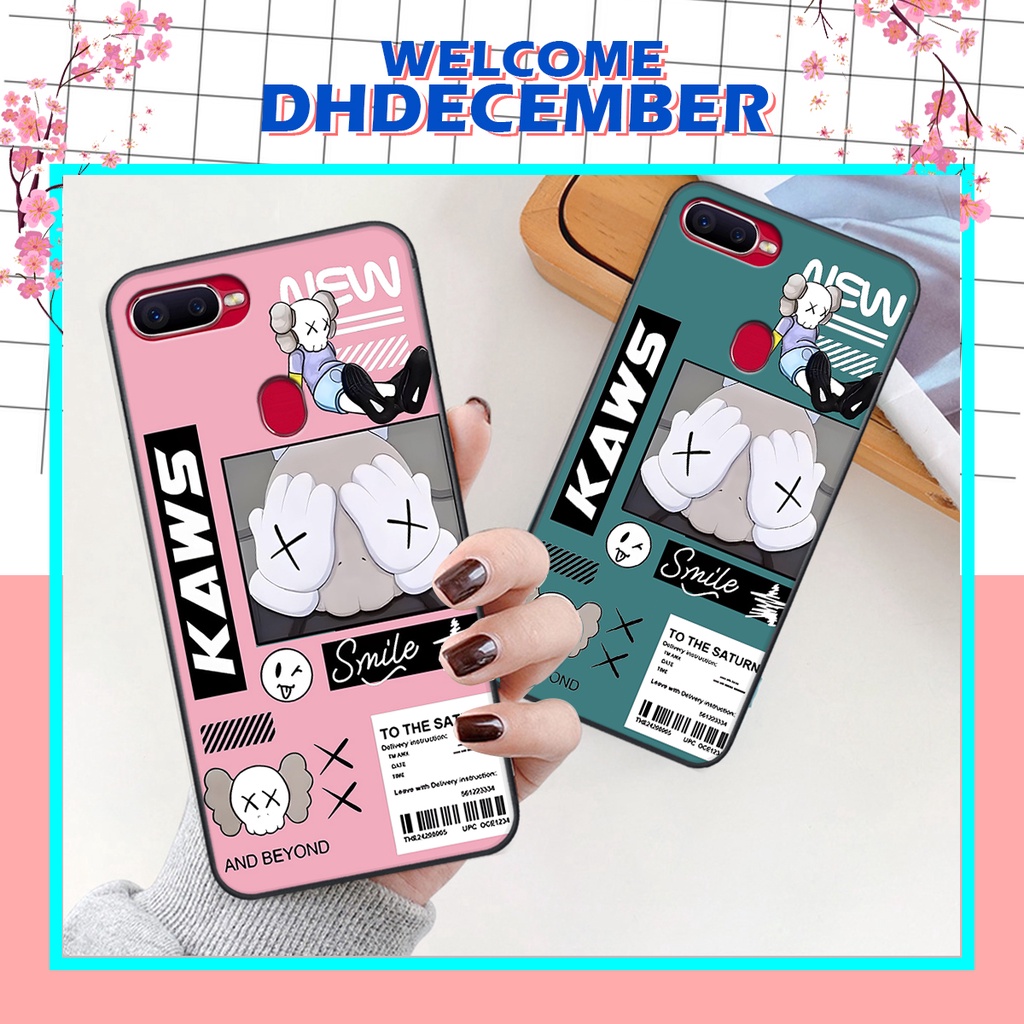 Ốp lưng Oppo A5S / A7 / F9 / A12 in hình gấu K@ws, gấu nâu, dor@emon RẺ- ĐẸP- BỀN