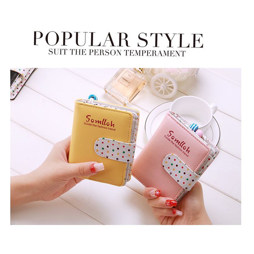 Ví nữ ngắn cầm tay thời trang Somlloh cực xinh | BigBuy360 - bigbuy360.vn