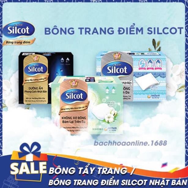 Bông tẩy trang Silcot Nhật Bản - Đủ loại 82 miếng / 66 miếng .