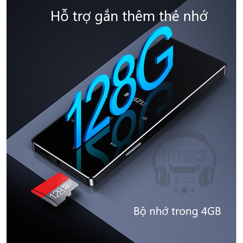 Máy nghe nhạc RUIZU D28 Bluetooth 5.0 Hifi Lossless Loa ngoài 2019 tặng kèm tai nghe