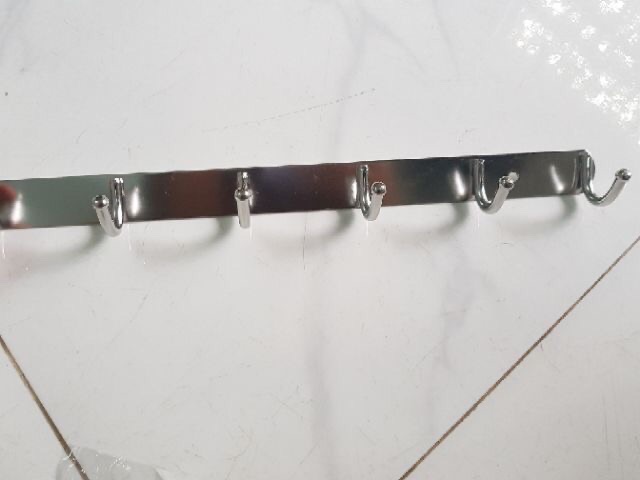 Móc treo tường inox 201 cao cấp 7 cái 9 cái móc