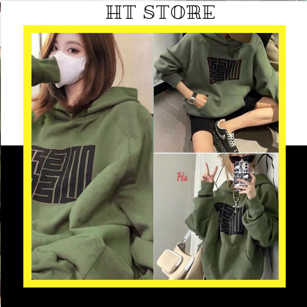 Áo Nỉ Hoodie Nam Nữ Unisex Kèm Mũ , Họa Tiết Mê Cung dưới 62kg - Dáng Rộng G073 - HT STORE