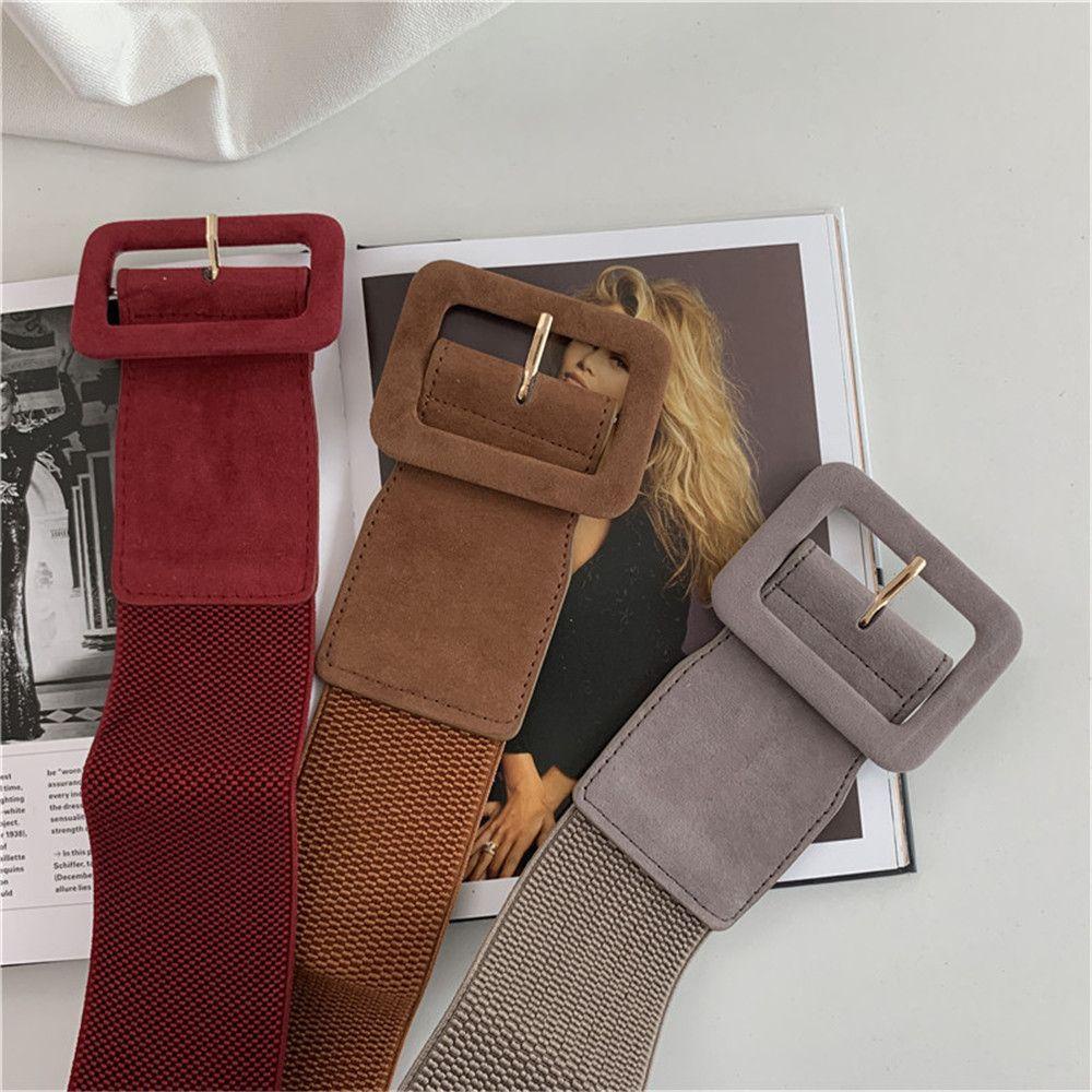 Fashion Waist Belts For Coat Sweater Leather Strap Wide Belt Woman Elastic Luxurious For Down Jacket Dress Waist