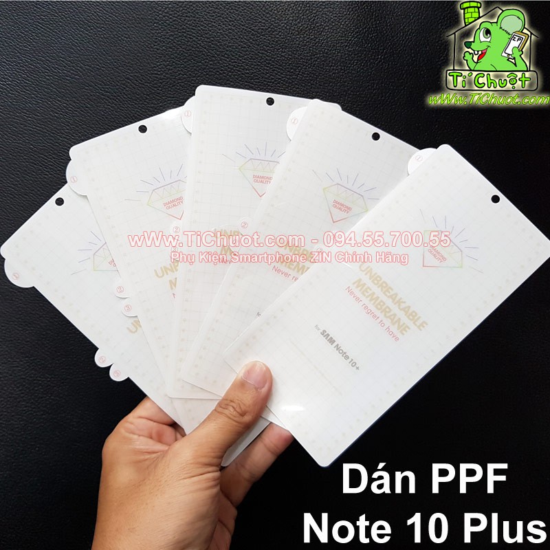 [Ảnh Thật] Dán CL Dẻo PPF Samsung Note 10/ Note 10 Plus Mặt Trước