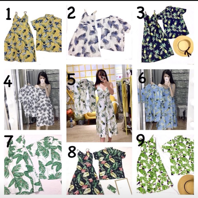 SET VÁY, ÁO CẶP ĐÔI ĐI BIỂN