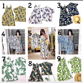 Set váy, áo cặp đôi đi biển