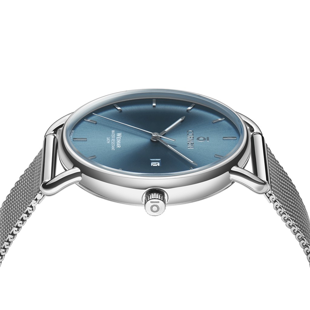 Đồng hồ nam Curnon Weimar Baltic dây kim loại chính hãng, thiết kế 3 kim thời trang | BigBuy360 - bigbuy360.vn