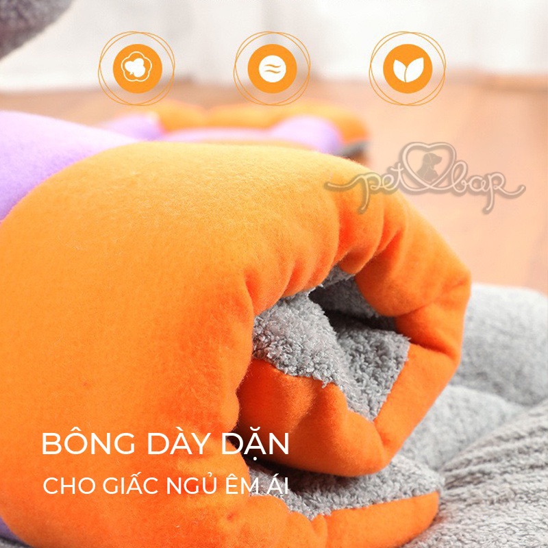 Đệm nằm cho chó lớn - Thảm lông cho thú cưng nhồi bông dày siêu êm