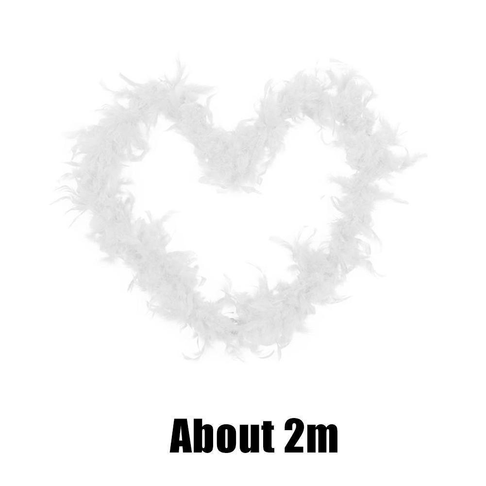 Dây Ruy Băng Lông Vũ Trắng Dài 2M O7H3 Trang Trí Giáng Sinh