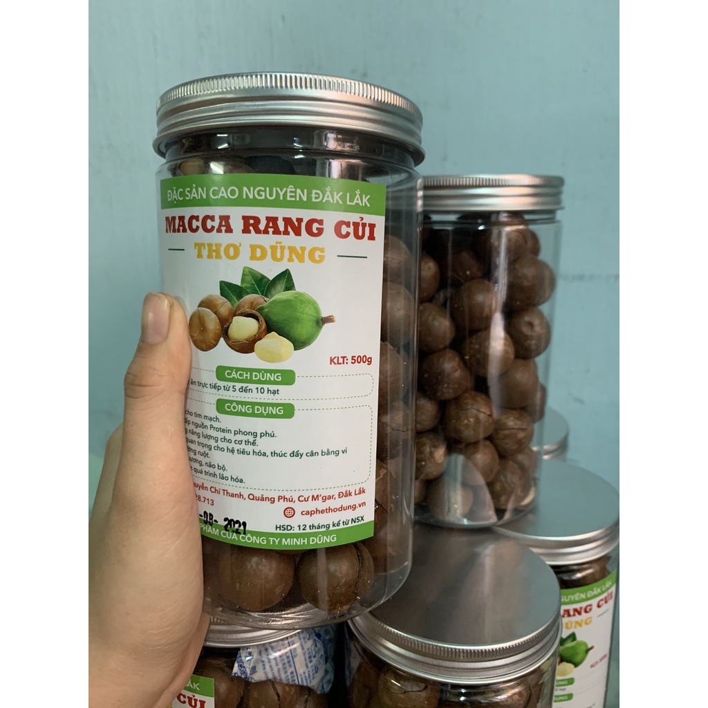 500G HẠT MACCA NỨT VỎ DAKLAK RANG CỦI