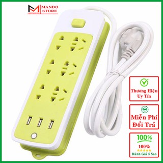 Ổ cắm điện đa năng chống giật có 3 cổng usb – sạc trực tiếp điện thoại – thiết bị ổ cắm điện tiết kiệm điện cao cấp