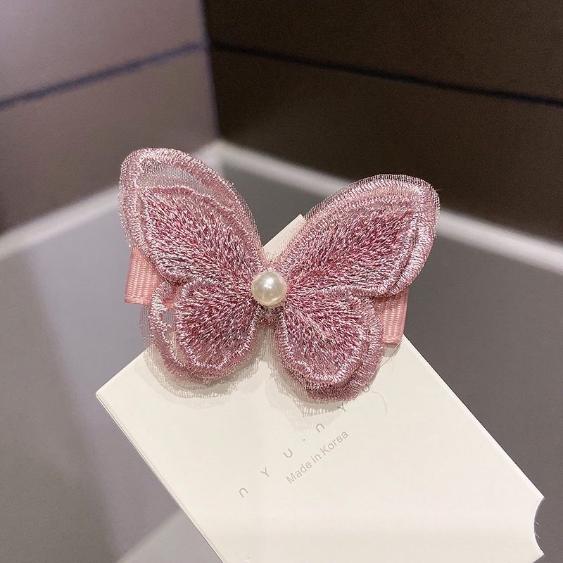 Kẹp tóc trang trí hình bướm xinh xắn phong cách Hàn Quốc cho nữ