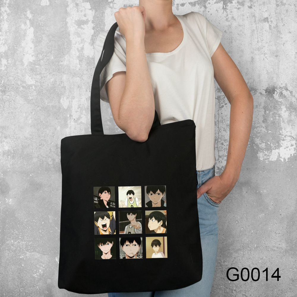 Haikyuu Túi vải In Hình anime Xinh Xắn