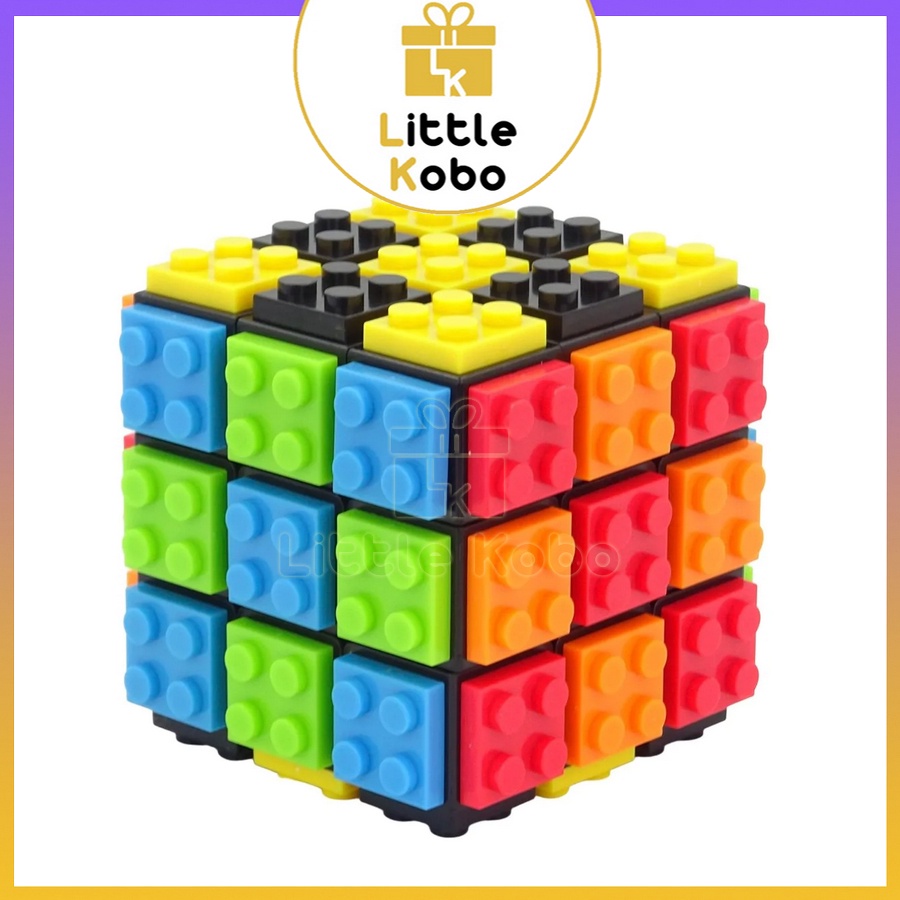 Rubik FanXin Block 3x3 DIY Rubic Biến Thể 3 Tầng Lắp Ráp Đồ Chơi Trí Tuệ Trẻ Em Phát Triển Tư Duy - Little Kobo