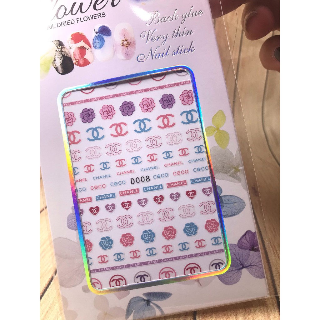 Hình dán móng tay CN màu 008