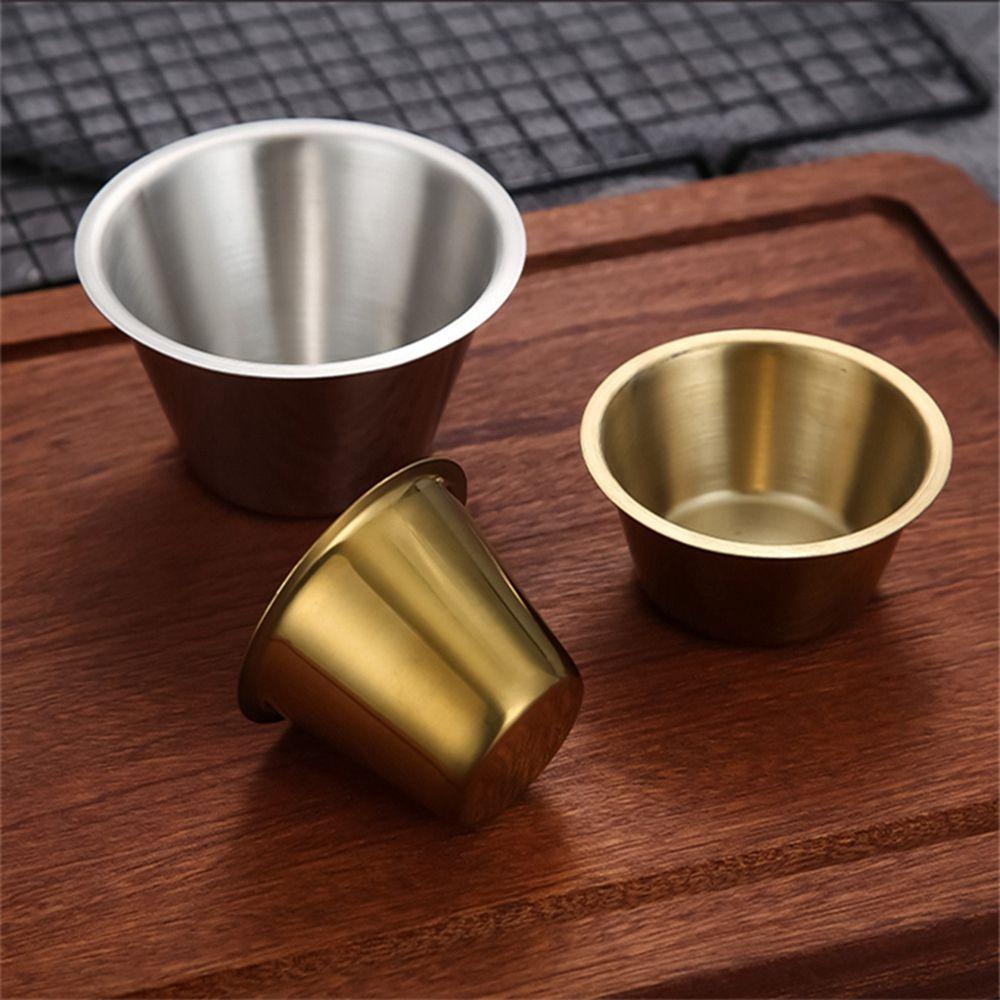 Chén Cắt Sốt / Khoai Tây Chiên Bằng Thép Không Gỉ Mini Tiện Dụng Cho Nhà Hàng / Quán Bar