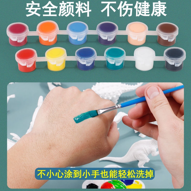 Mô Hình Khủng Long Embryo Trắng Tự Tô Màu Sáng Tạo Chống Sốc DIY Cho Bé Trai Bé Gái