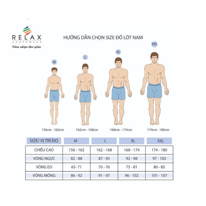 Quần Lót Đùi Nam Thun Lạnh Relax RLTK007 , Sịp Đùi Nam 4 Chiều Relax Thoáng Mát