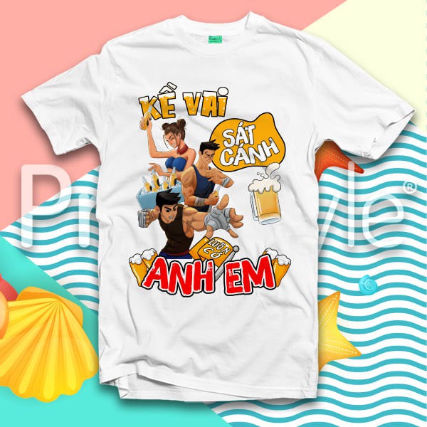 ÁO THUN NHÓM KỀ AI SÁT CÁNH ANH EM RẺ ĐẸP
