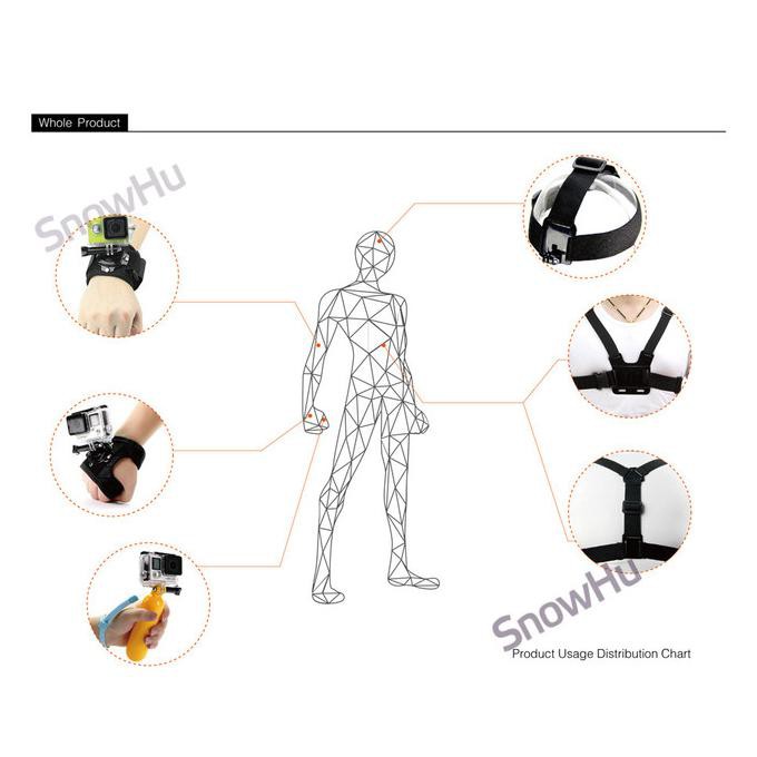 Bộ Phụ Kiện Chuyên Dụng Dành Cho Camera GoPro Xiaomi Yi | BigBuy360 - bigbuy360.vn