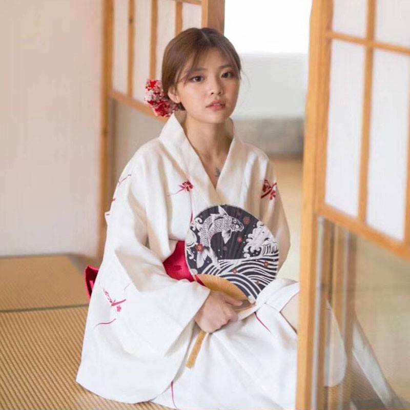 S12. Kimono  yukata cho nữ. Hàng đặt trước 10 ngày.