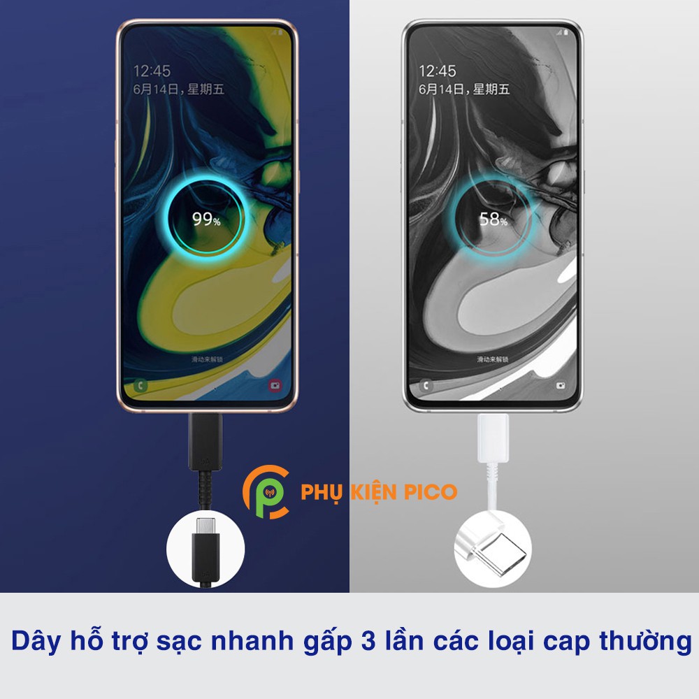Cáp sạc nhanh 2 đầu Type C 5A chính hãng Samsung - Cáp truyền dữ liệu Samsung 15W 25W 45W 65W
