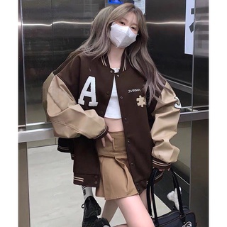 Áo Khoác Nữ, Áo Khoác Chữ A Chất Nỉ Tàu Phối Thêu Tay Màu Nâu Tây Siêu Hot