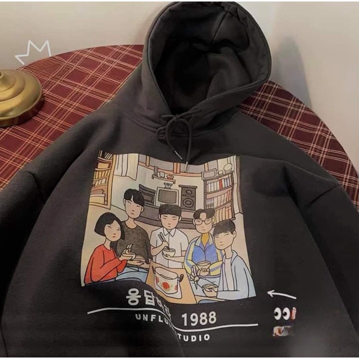 Áo nỉ hoodies mũ 2 lớp in hình Gia Đình cực đẹp