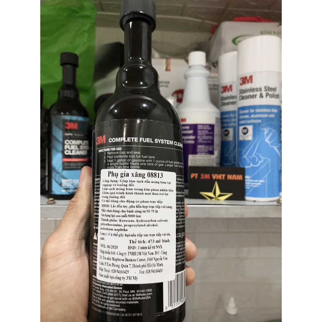 Xúc cặn bình xăng – 3M complete fuel system cleaner 08813