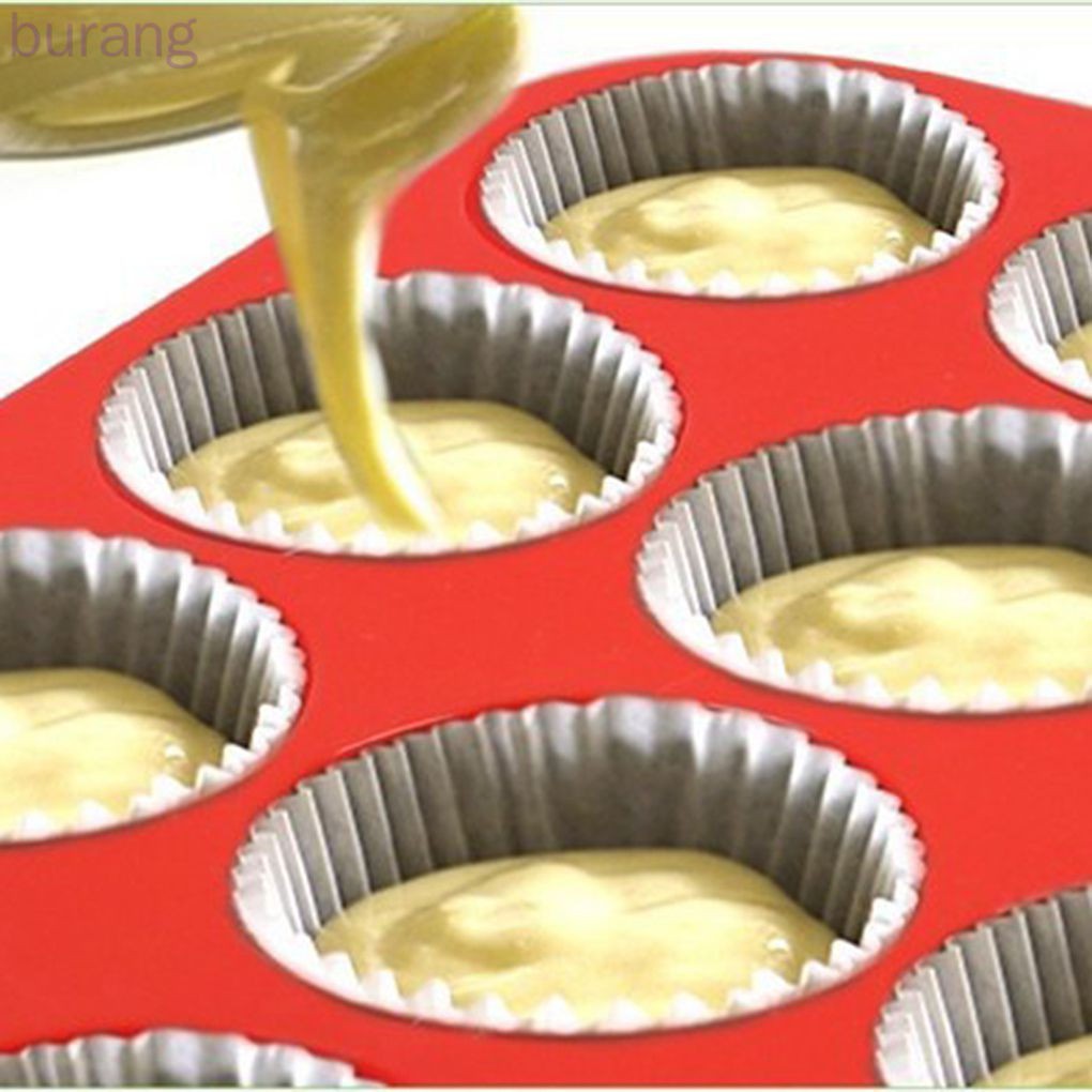 Khuôn tạo hình nướng bánh không dính 12 ngăn