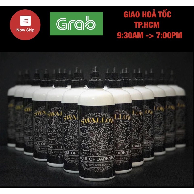 Nước pha bóng trắng đen Swallow Sơn Én