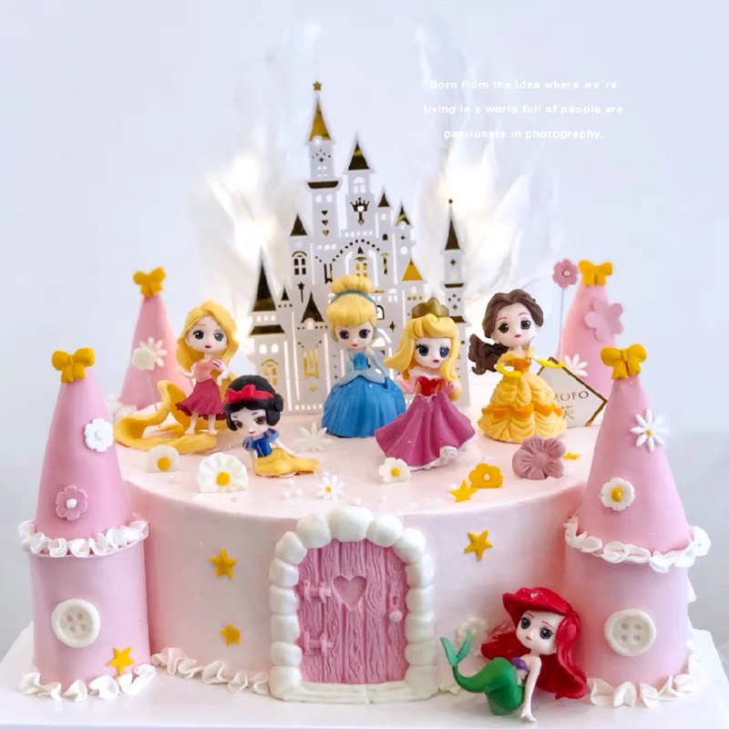 Set trang trí 8 công chúa Disney đứng