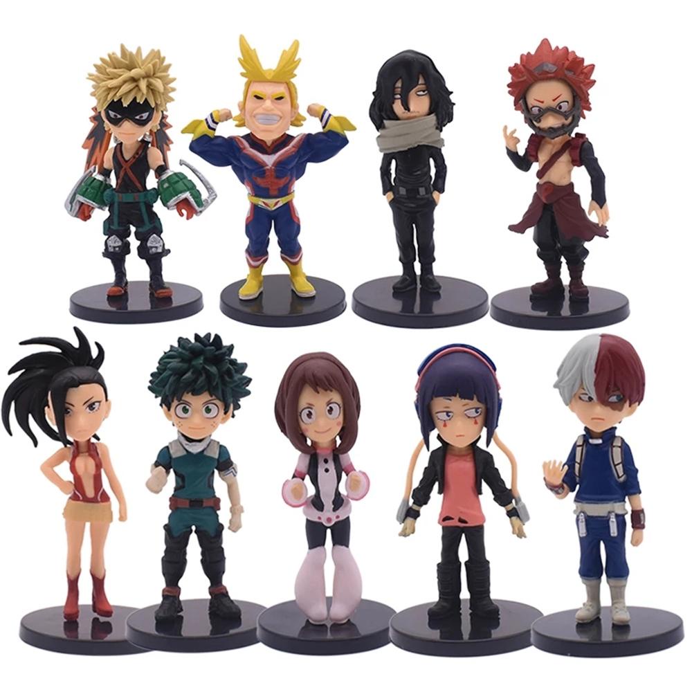 REBUY1 Set 9 Mô Hình Nhân Vật Phim Hoạt Hình My Hero Academia