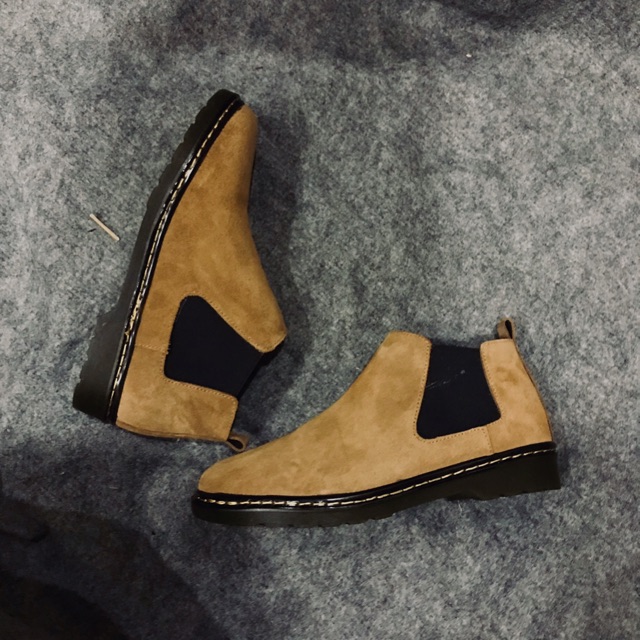 Chealsea Boots cổ thấp da Lộn - Giá đẹp giày ngon