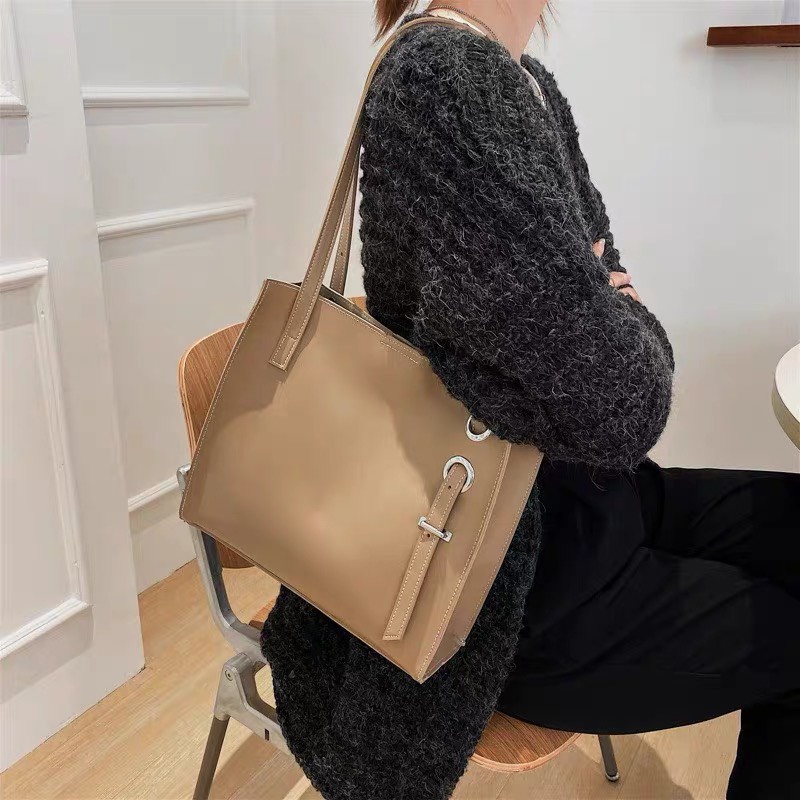 Túi xách tote da nữ giá rẻ size to đựng vừa A4 đeo vai đẹp đi chơi đi làm thời trang hàn quốc DC523