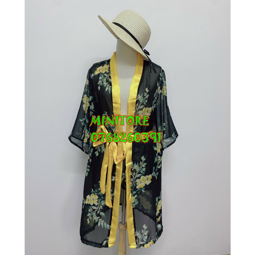 [DƯỚI 60KG] ÁO KHOÁC KIMONO, ÁO CHOÀNG VOAN HOA KÈM QUẦN SEXY GỢI CẢM,CHẤT VOAN MỎNG MÁT GỢI CẢM HÀNG XƯỞNG NHÀ MAY ĐẸP