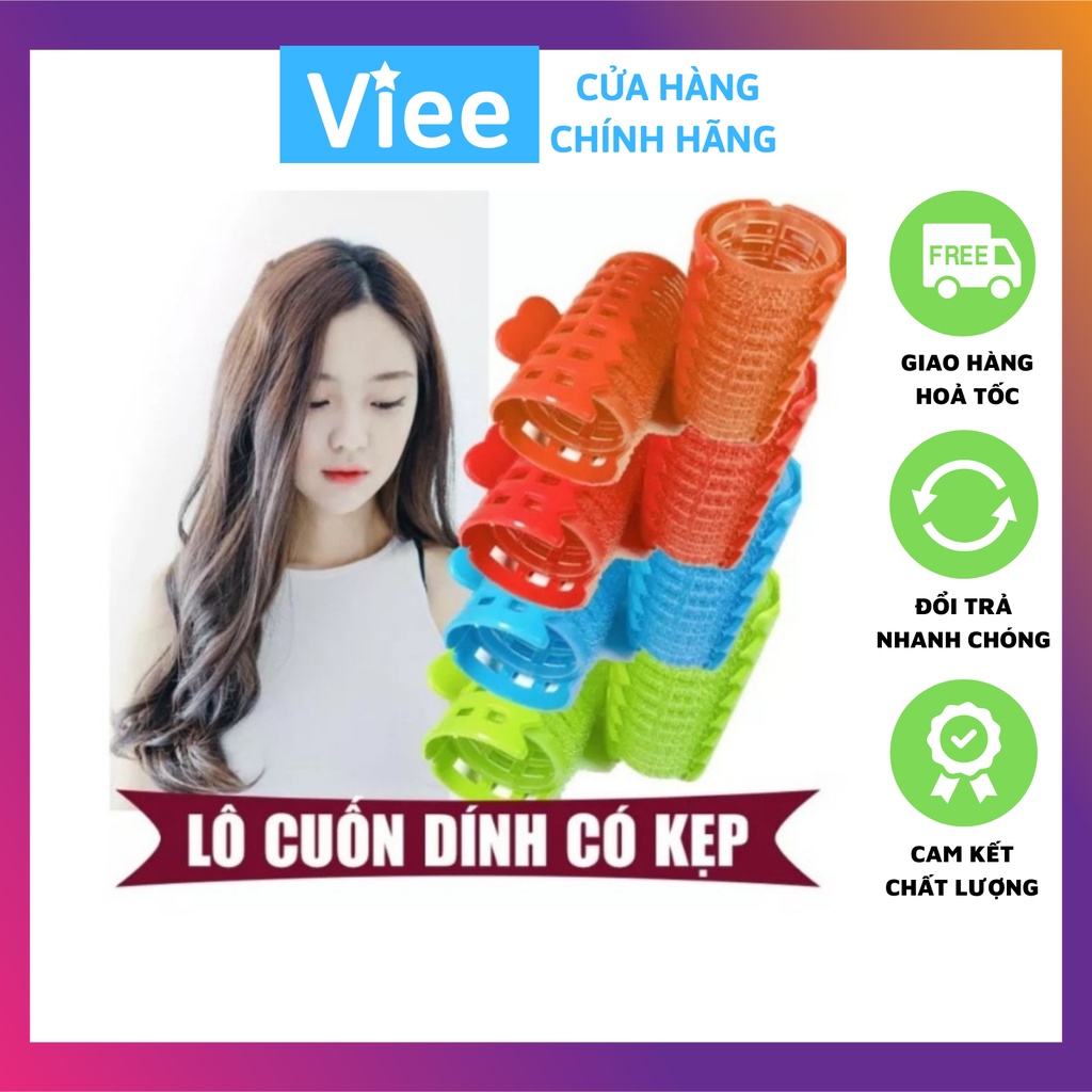 Lô cuốn tóc cán kẹp mái bay Hàn Quốc