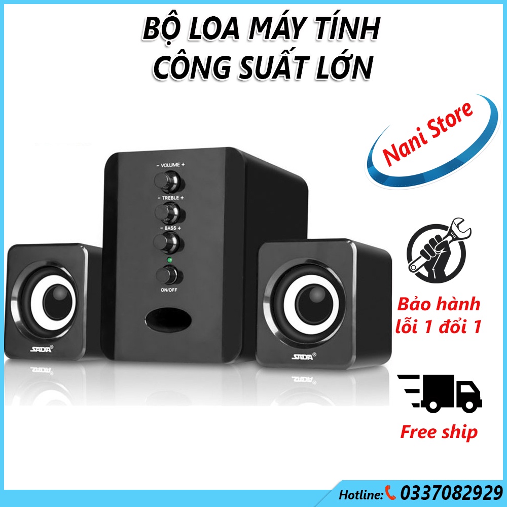 Loa Vi Tính Công Suất Lớn, Loa Nghe Nhạc Và Hát Karaoke, Dàn Loa Vi Tính Sada D202