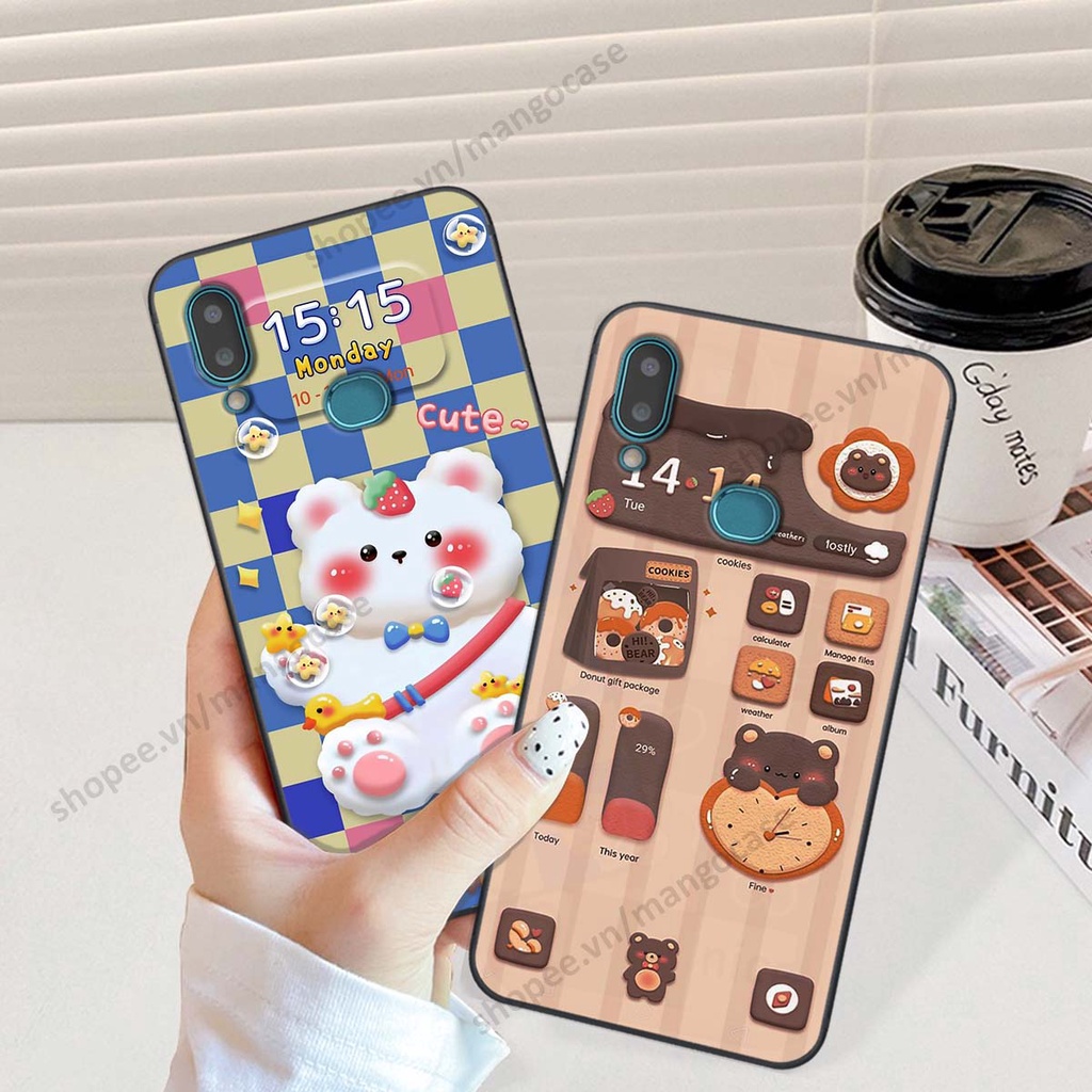 Ốp lưng Samsung A10s hình gấu, thỏ, đồng hồ cute dễ thương