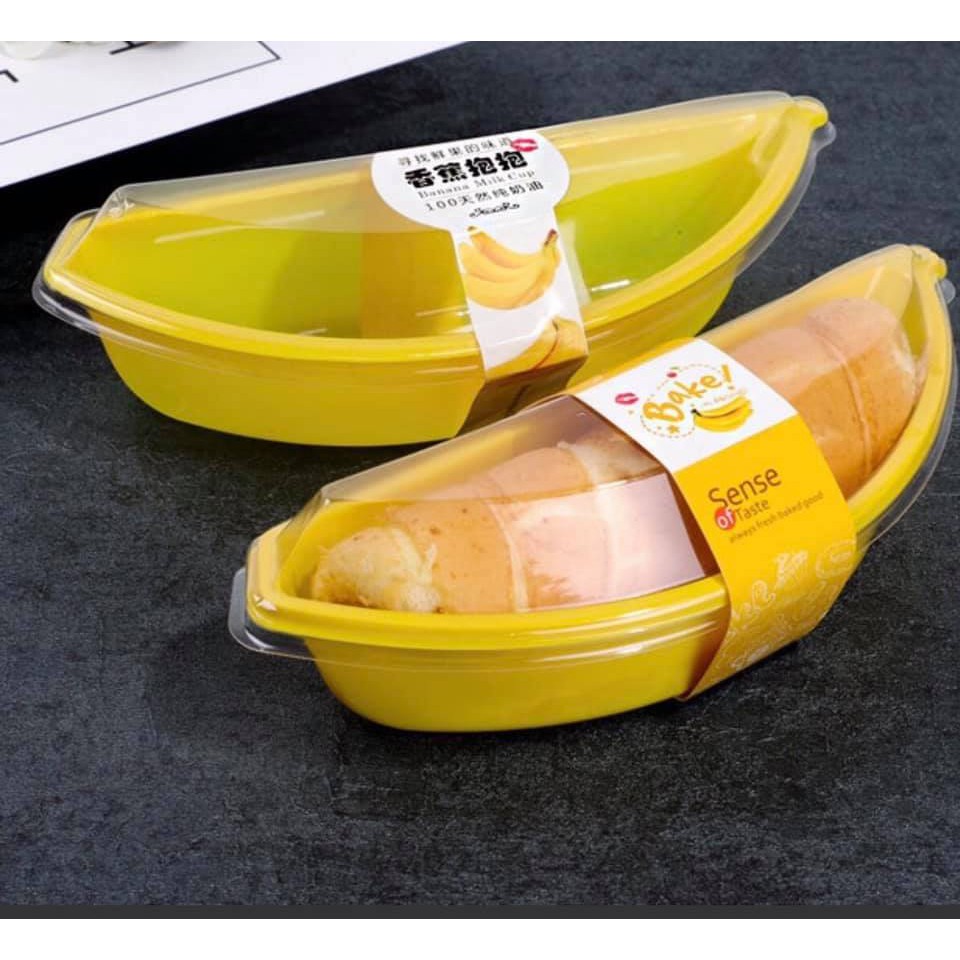 bộ 5 hộp đựng bánh chuối có tem B510
