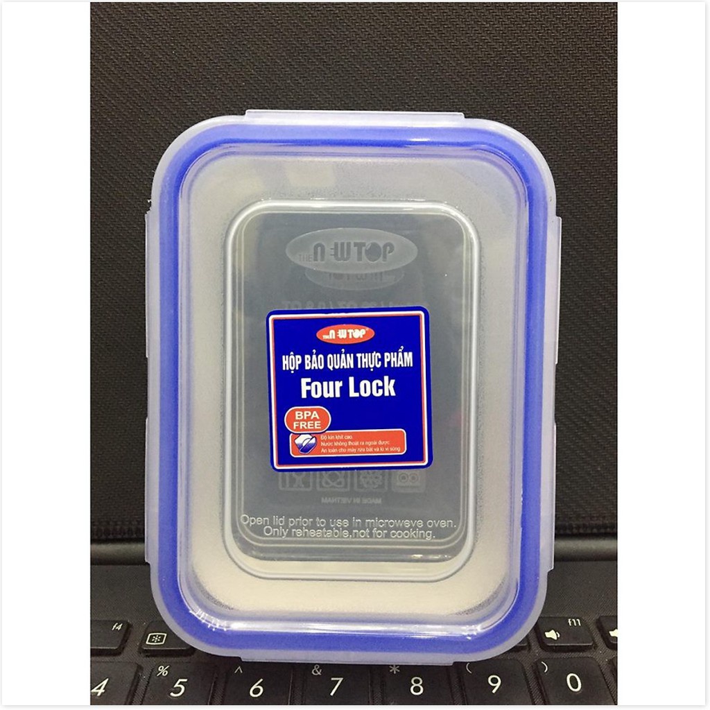 Hộp bảo quản thực phẩm 4 khóa nhựa song long SL2504 dung tích 450ml