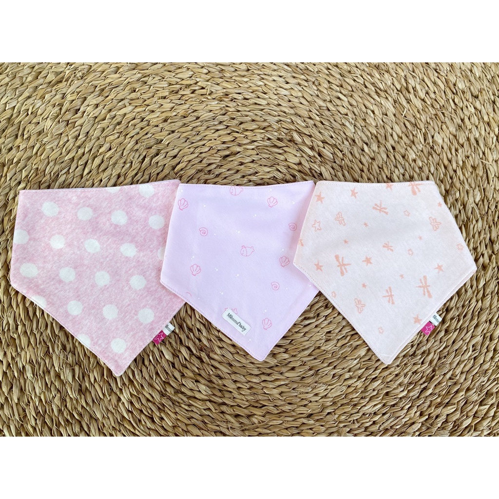 [FAFRINW05 giảm tối đa 30k đơn 150k]Yếm cotton họa tiết Momma cho bé gái (1 cái)