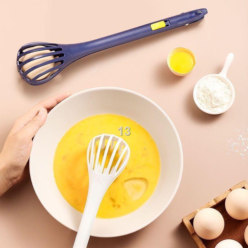 HBếp gia đình đa chức năng máy đánh trứng cá mì khuấy thức ăn que kẹp bánh muỗng nướng ba trong một
