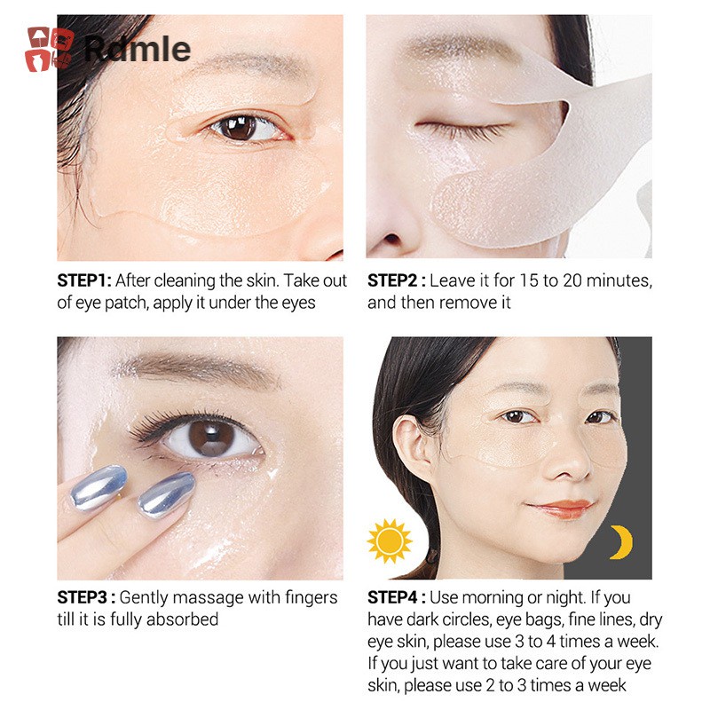 [COD]# RDMLE 50pcs Eye Mask Patch Remove Dark Circle Lifting Anti Aging Firming Moisturizing Skin Care