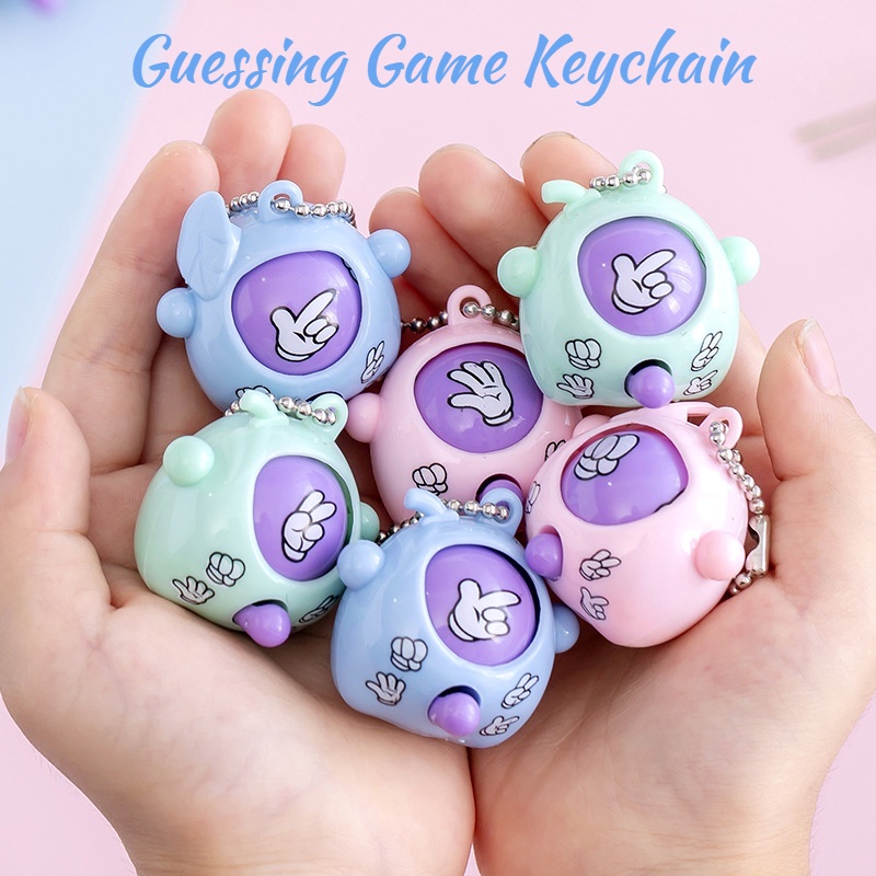 Móc Khóa Hình Cây Kéo Và Quả Trứng Mini Dễ Thương