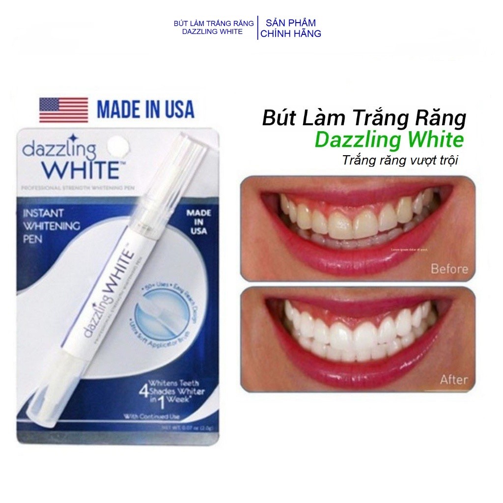 Bút Tẩy Trắng Răng Gấp 4 Lần Dazzling White, Mada in USA