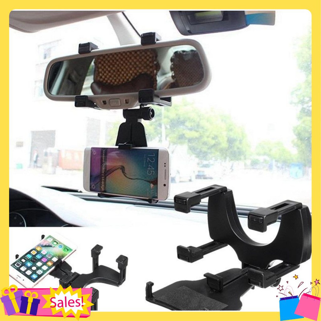 Giá đở điện thoại kẹp gương chiếu hậu xe ô tô [ loại tốt ]
