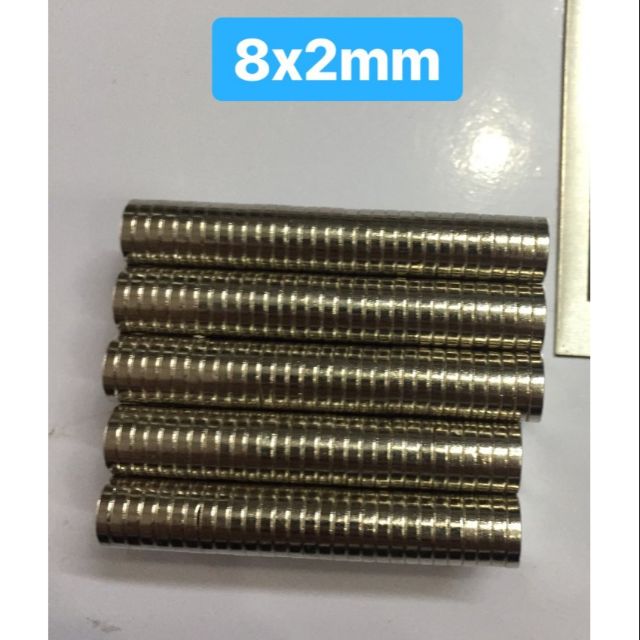 Nam châm viên đất hiếm 8x2mm