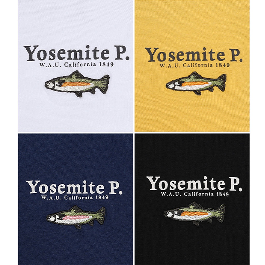 Áo phông WHO.A.U WHRAC2403U YOSEMITE P. thêu hình cá thời trang