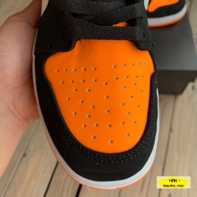 (Video cận cảnh) giày thể thao sneaker AIR JORDAN 1 low orange